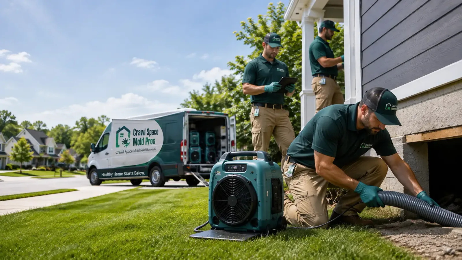 Crawl Space Mold Removal in Webster, ND